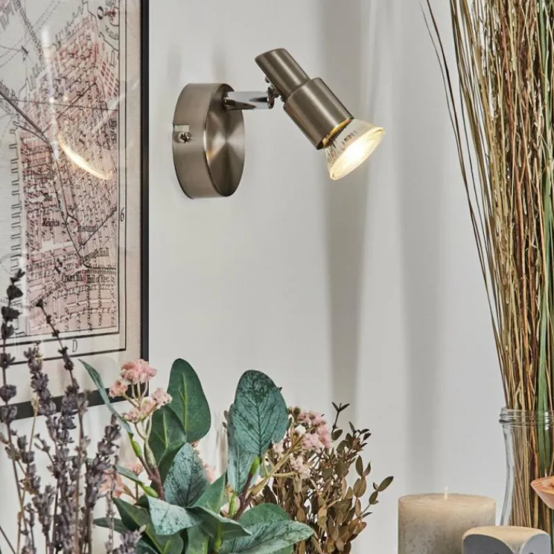 hofstein Gropptorp Applique murale, Spot mural Nickel mat, 1 lumière