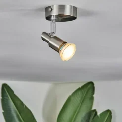 Luminaires Trio Gropptorp Plafonnier, Spot de plafond Nickel mat, 1 lumière* Spots Et Projecteurs