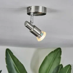 Luminaires Trio Gropptorp Plafonnier, Spot de plafond Nickel mat, 1 lumière* Spots Et Projecteurs