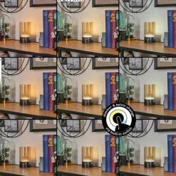 hofstein Grubbe Lampe de table d'extérieur, Lampe à poser LED Noir, 1 lumière