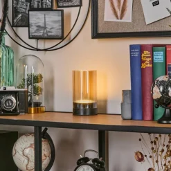 hofstein Grubbe Lampe de table d'extérieur, Lampe à poser LED Noir, 1 lumière