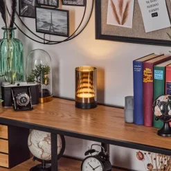 hofstein Grubbe Lampe de table d'extérieur, Lampe à poser LED Noir, 1 lumière