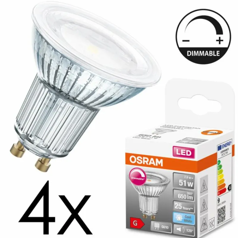 hofstein GU10 LED 7.9 Watt blanc neutre dimmable 650 Lumen