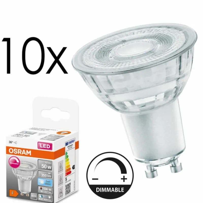 hofstein GU10 LED 4.7 Watt blanc neutre dimmable 350 Lumen