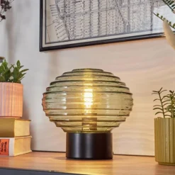 hofstein Gualtar Lampe à poser Noir, 1 lumière