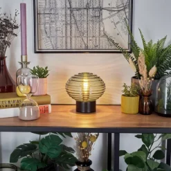 hofstein Gualtar Lampe à poser Noir, 1 lumière