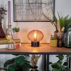 hofstein Gualtar Lampe à poser Noir, 1 lumière