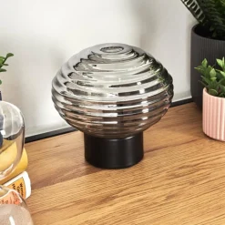 hofstein Gualtar Lampe à poser Noir, 1 lumière