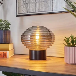 hofstein Gualtar Lampe à poser Noir, 1 lumière