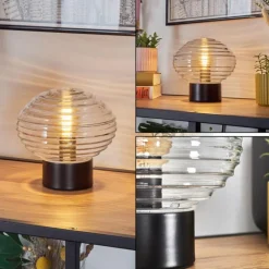 hofstein Gualtar Lampe à poser Noir, 1 lumière