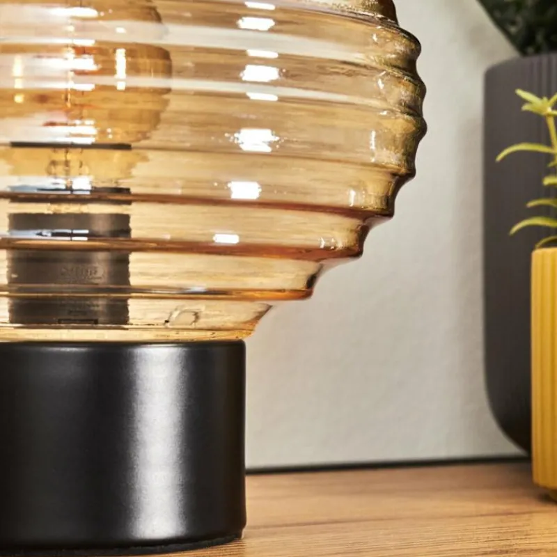 hofstein Gualtar Lampe à poser Noir, 1 lumière