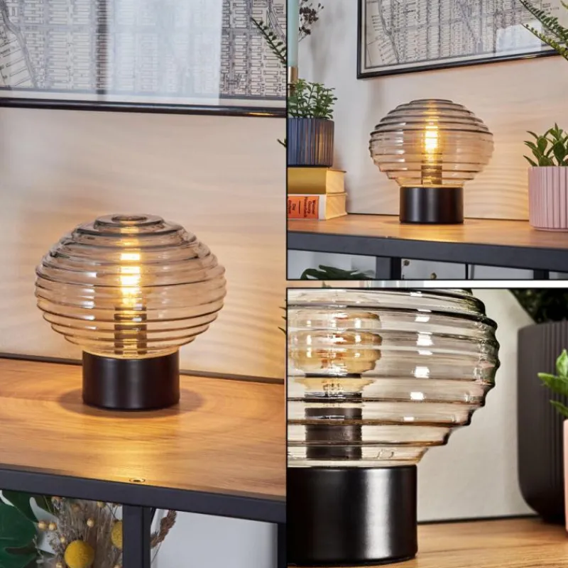 hofstein Gualtar Lampe à poser Noir, 1 lumière