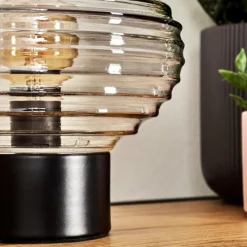 hofstein Gualtar Lampe à poser Noir, 1 lumière