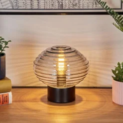 hofstein Gualtar Lampe à poser Noir, 1 lumière