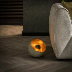 hofstein Guedixe Lampadaire, Lampe à poser Gris, 1 lumière* Lampes À Poser