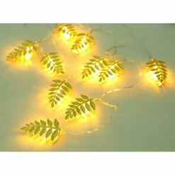 Lampes Dorées-Luminaires Globo Lighting Guirlande Globo BAILY LED Or, 10 lumières