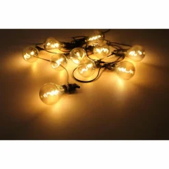 Suspension Verre Fumé-Luminaires Globo Lighting Guirlande Globo LED Noir, 10 lumières