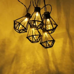 Luminaires Globo Lighting Guirlande Globo LED Noir, 10 lumières