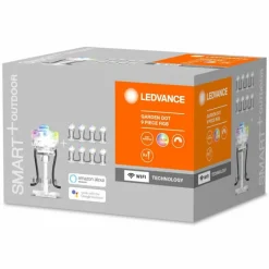Luminaires Ledvance Guirlande LEDVANCE GARDEN DOT Transparent, 1 lumière, Changeur de couleurs