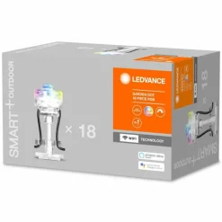 Luminaires Ledvance Guirlande LEDVANCE GARDEN DOT Transparent, 1 lumière, Changeur de couleurs