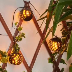 hofstein guirlande lumineuse solaire Torpo LED Noir, Blanc, 96 lumières