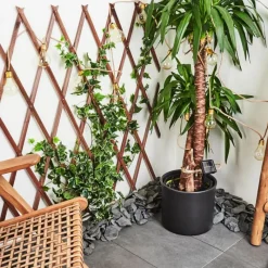 Lampes Dorées-hofstein guirlande lumineuse solaire Trygsland LED Brun, 10 lumières