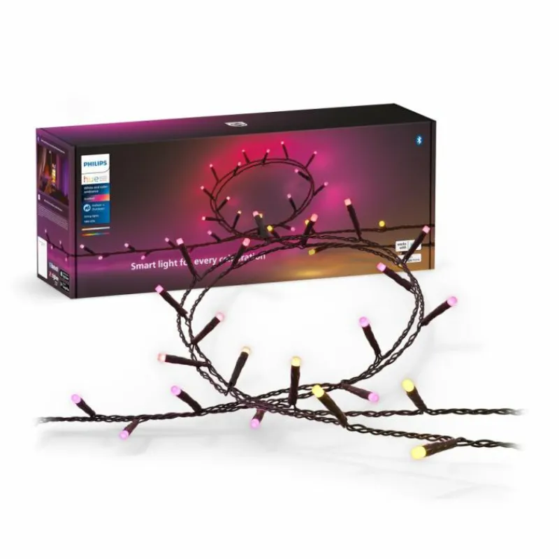 Luminaires Philips Guirlande Philips Hue Festavia LED Noir, 500 lumières, Changeur de couleurs