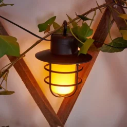 Luminaires Rustiques-hofstein Guirlande Pozzuoli LED Noir, Blanc, 10 lumières