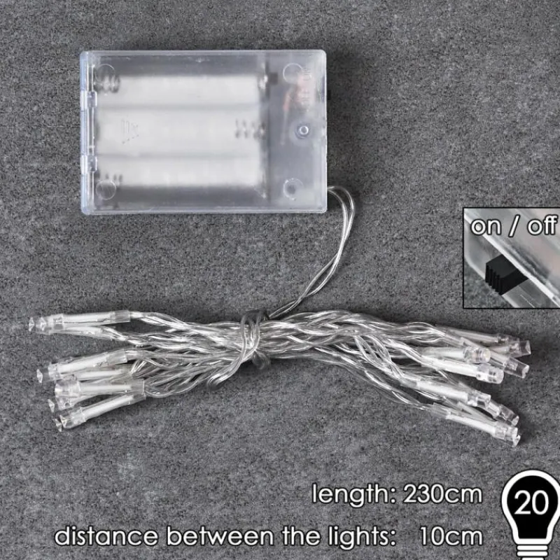 hofstein Guirlande Sondrio LED Blanc, 20 lumières