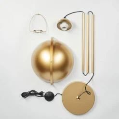 Lampes Dorées-hofstein Guttsta Lampadaire Or, 1 lumière