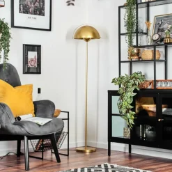 Lampes Dorées-hofstein Guttsta Lampadaire Or, 1 lumière