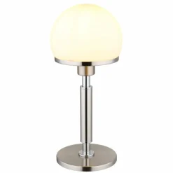 Luminaires Globo Lighting Haku Lampe à poser Chrome, Nickel mat, 1 lumière