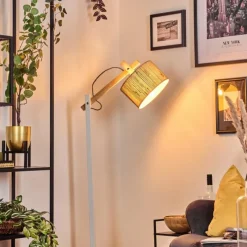 Luminaires Scandinaves-hofstein Halarna Lampadaire Écru, Blanc, 1 lumière