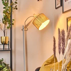 Luminaires Scandinaves-hofstein Halarna Lampadaire Écru, Blanc, 1 lumière