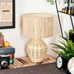 Lampes En Tissu-hofstein Halarna Lampe à poser Écru, 1 lumière