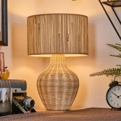 Lampes En Tissu-hofstein Halarna Lampe à poser Écru, 1 lumière