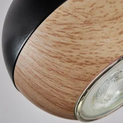 Luminaires Scandinaves-hofstein Haldor Plafonnier, Spot de plafond Brun, Chrome, Noir, 1 lumière