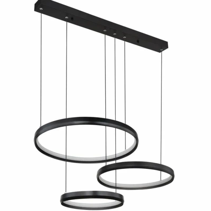 Luminaires Globo Lighting HALLI Suspension LED Noir, 1 lumière* Suspensions
