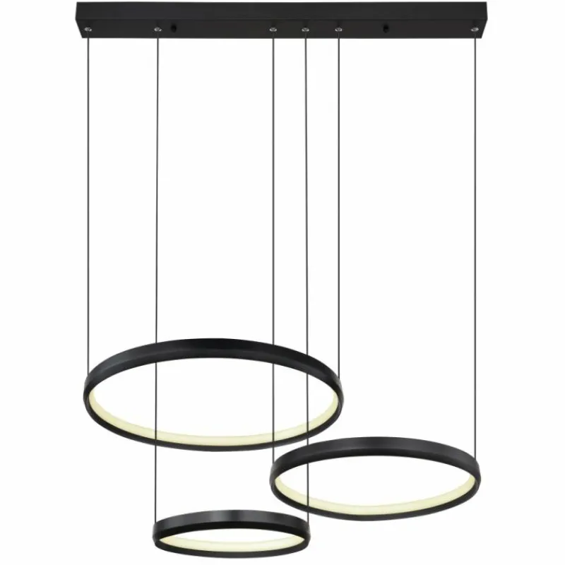 Luminaires Globo Lighting HALLI Suspension LED Noir, 1 lumière* Suspensions