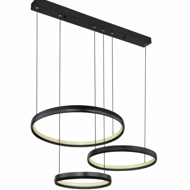 Luminaires Globo Lighting HALLI Suspension LED Noir, 1 lumière* Suspensions