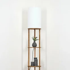 Lampes En Tissu-hofstein Hamaa Lampadaire Écru, 1 lumière