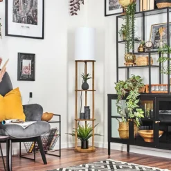 Lampes En Tissu-hofstein Hamaa Lampadaire Écru, 1 lumière