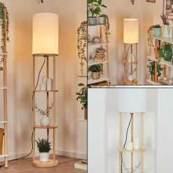 Lampes En Tissu-hofstein Hamaa Lampadaire Écru, 1 lumière