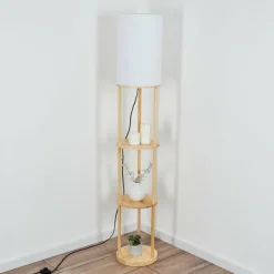 Lampes En Tissu-hofstein Hamaa Lampadaire Écru, 1 lumière