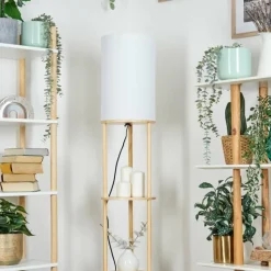 Lampes En Tissu-hofstein Hamaa Lampadaire Écru, 1 lumière