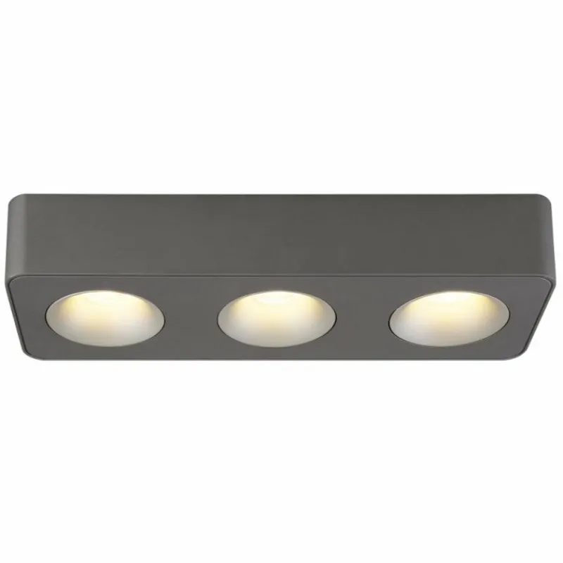 Luminaires Globo Lighting Hangarau Plafonnier LED Gris, 1 lumière* Éclairage Led
