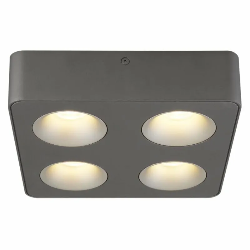 Luminaires Globo Lighting Hangarau Plafonnier LED Gris, 1 lumière* Éclairage Led