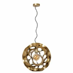 Lampes Dorées-Luminaires Lucide HANNELORE Suspension Or, 1 lumière