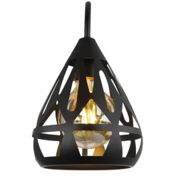 Luminaires Globo Lighting Hassan Applique murale Noir, 1 lumière* Appliques