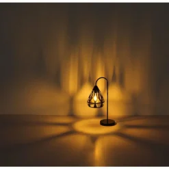 Luminaires Globo Lighting Hassan Lampe à poser Noir, 1 lumière* Lampes À Poser